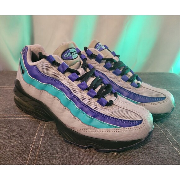 Nike Air Max 95 Aqua Wolf Grey Athletic Running Shoes Men’s Size 5 (AT2865-001) - Picture 2 of 14